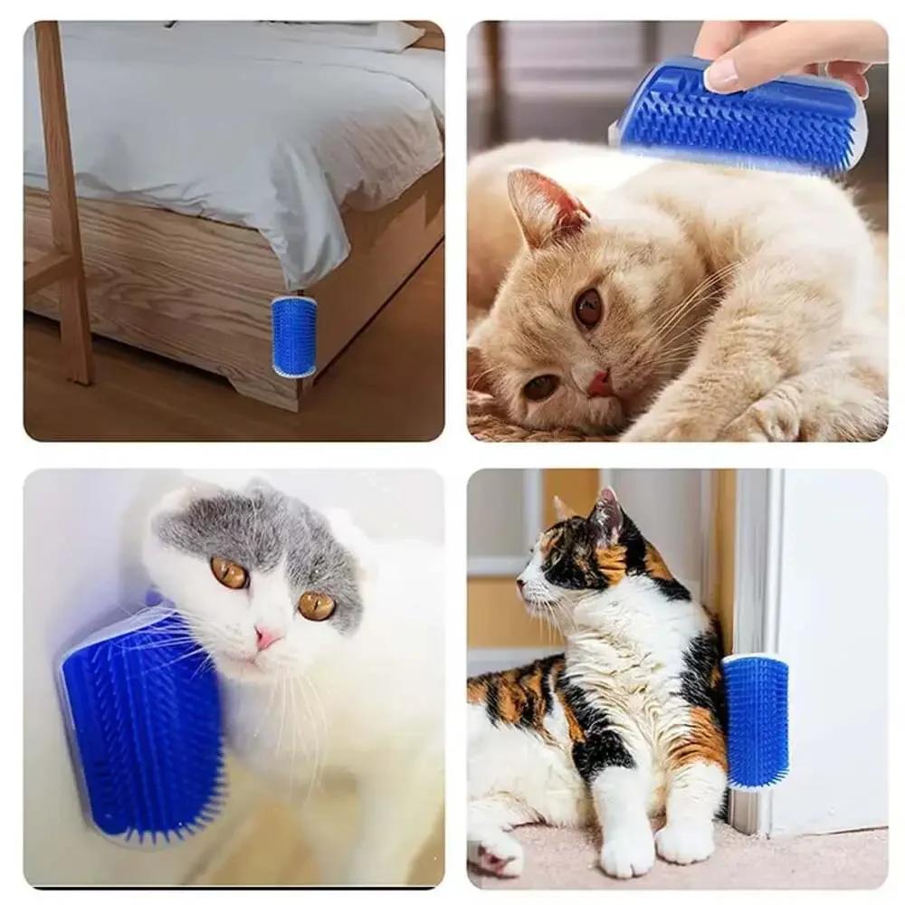 Massage Pet Cat Brush Corner Scrape Hair Removal Beauty Clean Corner Brush Remov